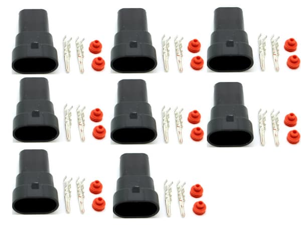 HB3 9005 / HB4 9006 AMP kontakt hona universal 8-pack