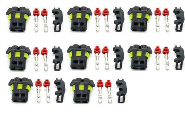 HB3 9005 / HB4 9006 AMP kontakt hane universal 8-pack