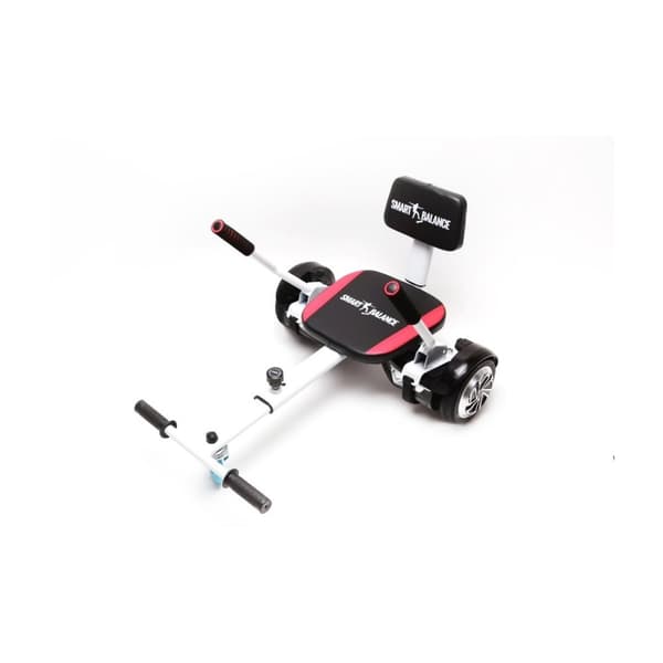 Hoverseat, Hoverkart with Sponge for Hoverboard, Color Black, Adjustable for All Ages, Fits All Hoverboards 6.5″, 8″, 10″