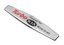 Kia Turbo Chrome metall emblem till bilen  styling