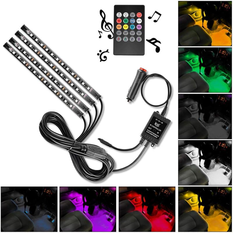 LED strip kit musik styrt ljus RGB