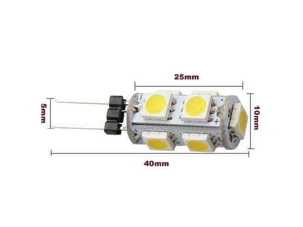G4 1w 2-pack 3200K Led lampa till husvagn bil husbil båt G-4