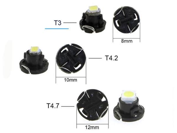 T3 Neo Wedge 5-pack med led chip instrument belysning