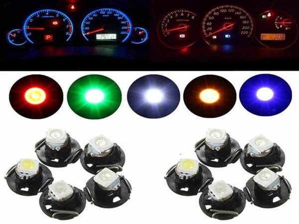 T3 Neo Wedge 5-pack med led chip instrument belysning