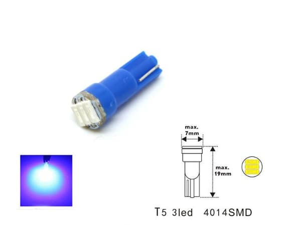 T5 6-pack Led med 4014SMD chip w2x4.6d W2.1  W1.2W W2.3W