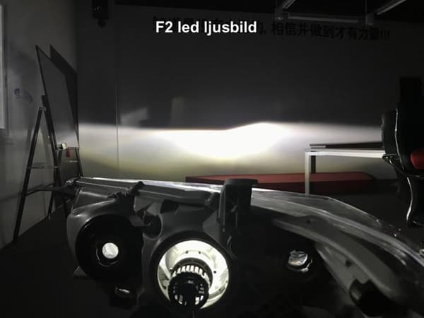 H1 led kit F2 3000 lumen 36w halvljus 6000k kit