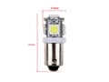 Miniatyrbild 3 av 4: BA9S 10-pack 3200k Led med 5st SMD5050 chip T4W styling