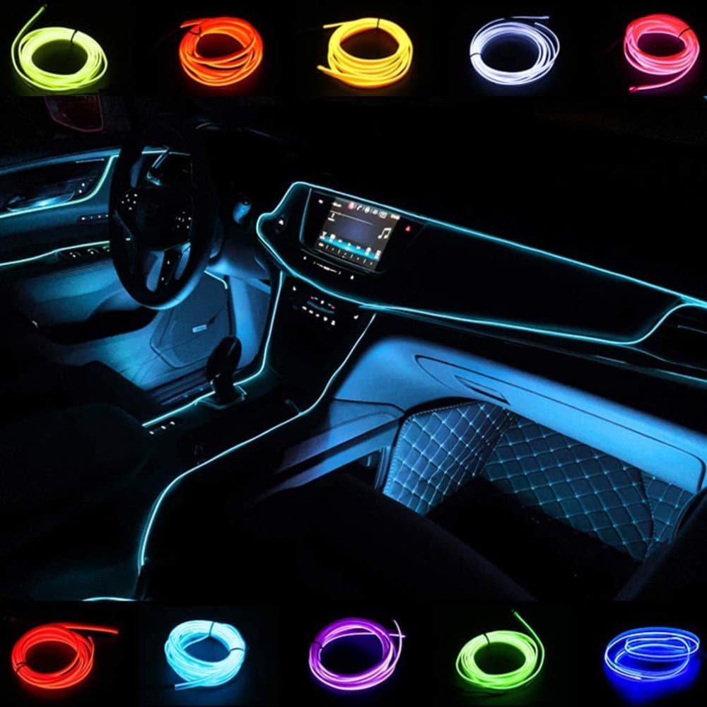 Glowstrip neon led slinga med cigg plugg 12V för dekoration - 3meter
