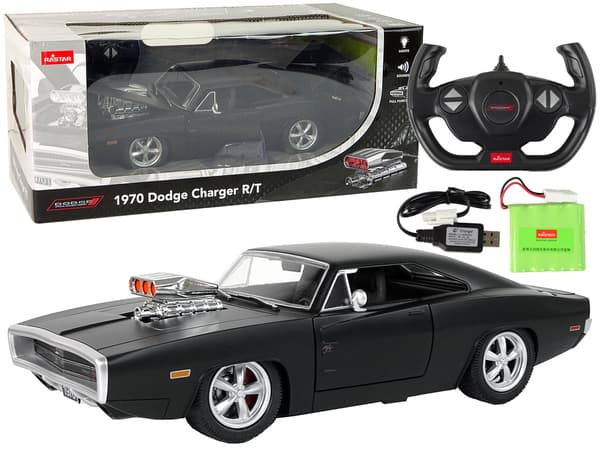 Car R/C Dodge Charger 1:16 Rastar Black