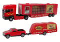 Miniatyrbilde 2 av 4: Circus Animals Vehicle Set The Circus Animals Truck + Car with Trailer