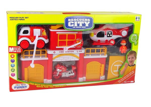 Fire Station Set with Sound