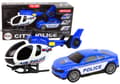 Miniatyrbillede 1 af 4: Helicopter Auto Police Vehicle Set Sound