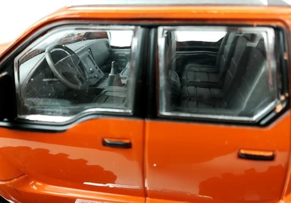 Set of Vehicles Orange Monster Truck Red BMW Caravan 58 cm
