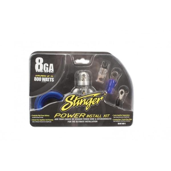 800 Watt, 8GA Complete Amp Wiring Kit with 70 Amp MIDI Fuse holder