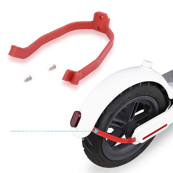 Stöd med skruvar för Xiaomi Mi Electric Scooter M365 fender - röd