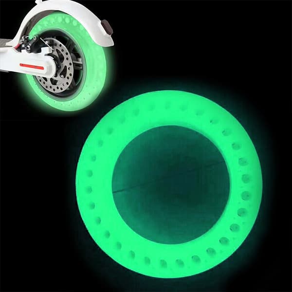 Tubeless solid pneumatisk dæk 8.5 Xiaomi M365 /Pro Scooter Fluorescerende - grøn
