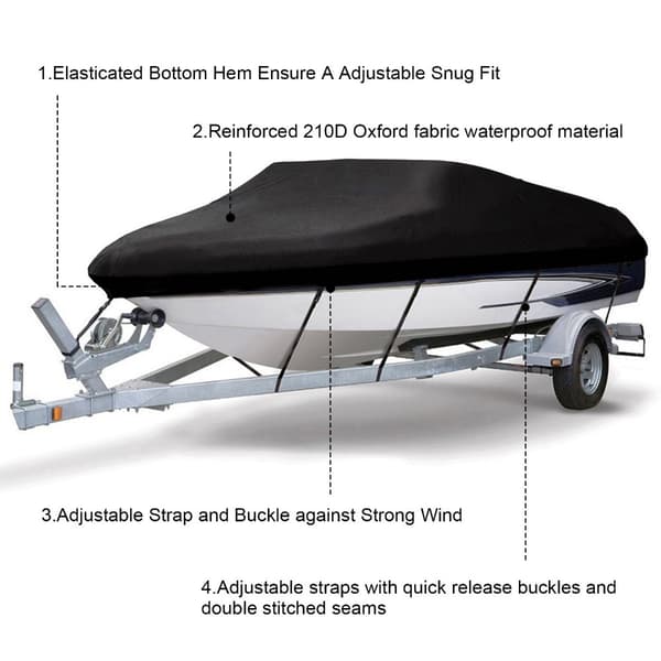 Bådovertræk 420x270 cm i slidstærkt 210D oxford-stof