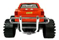 Miniatyrbillede 6 af 11: Set of Vehicles Red Monster Truck Black BMW Caravan 58 cm