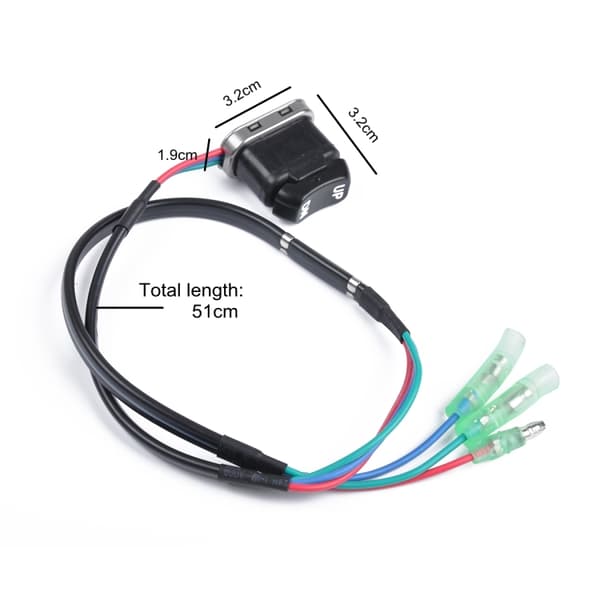 12V trim tilt-switch till Yamaha utombordare – ersätter 703-82563-02-00