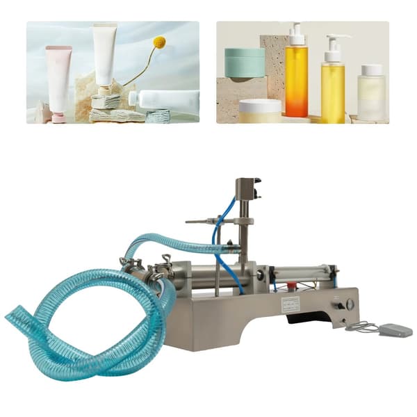 Automatisk Pneumatisk Vätskefyllare, 100-1000 ml Kapacitet, Hög Precision Fyllning, 40 Flaskor/Minut Hastighet