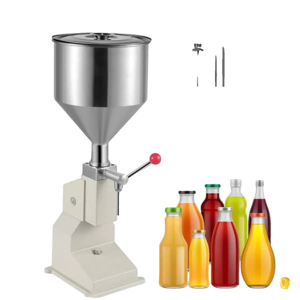 Manuel Fyldemaskine, Justerbar Kapacitet 5-50 ml, Rustfrit Stål Konstruktion, Højhastigheds Drift