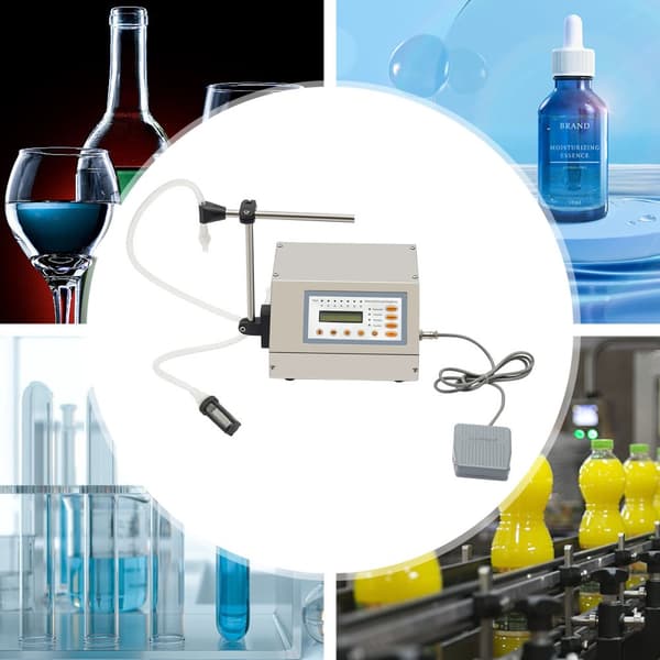 Automatisk vätskefyllningsmaskin, exakt vätskedispensering, mångsidigt omfång 5 ml-2000 ml.