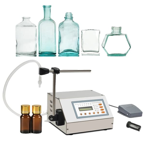 Automatisk vätskefyllningsmaskin, exakt vätskedispensering, mångsidigt omfång 5 ml-2000 ml.