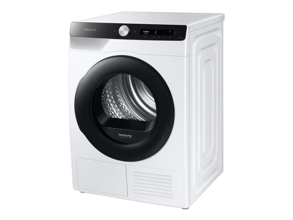 Samsung DV80T5220AE - Torktumlare - Wi-Fi - bredd: 60 cm - djup: 65 cm - höjd: 85 cm - frontmatad - vit med svart dörr Vit