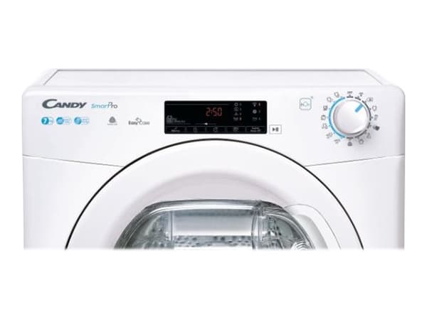Candy SMART Pro CSOE H7A2TE-S - Torktumlare - Wi-Fi - bredd: 59.6 cm - djup: 58.5 cm - frontmatad - vit