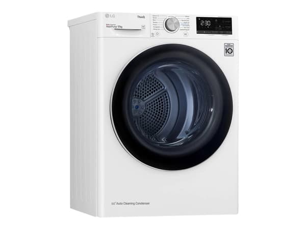 LG RH80V3AV6N - Tørker - Wi-Fi - bredde: 60 cm - dybde: 69 cm - høyde: 85 cm - frontileggelse - hvit