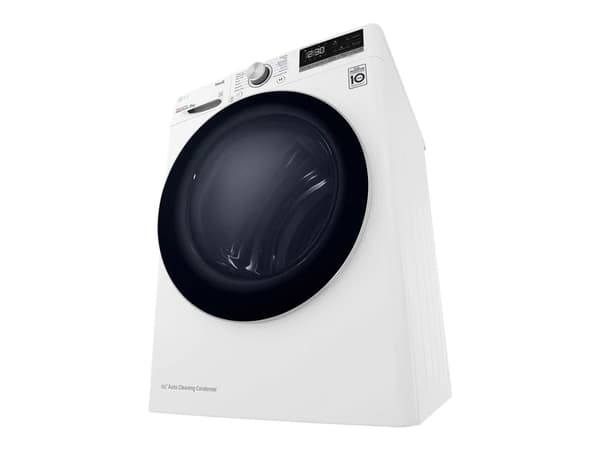 LG RH80V3AV6N - Tørker - Wi-Fi - bredde: 60 cm - dybde: 69 cm - høyde: 85 cm - frontileggelse - hvit