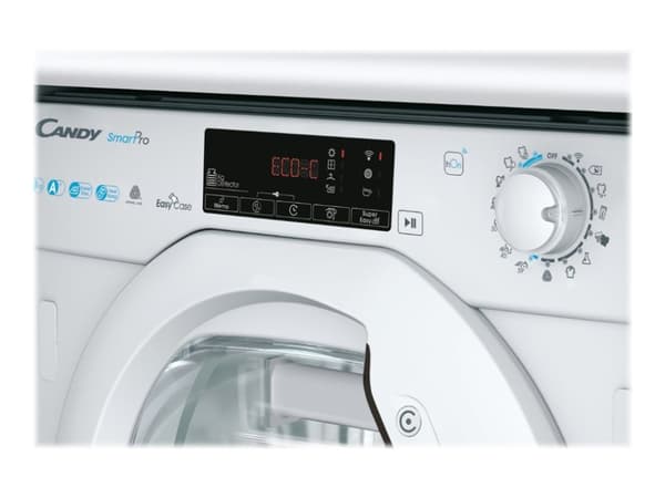 Candy SMART Pro BCTD H7A1TE-S - Tørker - innebygd - Wi-Fi - Nisje - bredde: 60 cm - dybde: 60 cm - høyde: 83 cm - frontileggelse - hvit