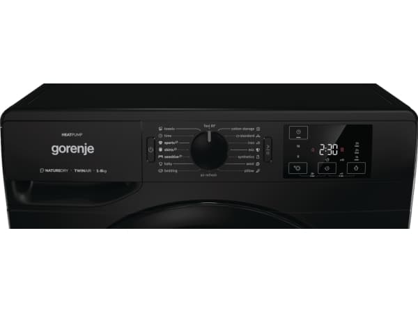 Gorenje DNE82/BGN - Tørker - bredde: 60 cm - dybde: 62.5 cm - høyde: 85 cm - frontileggelse - svart