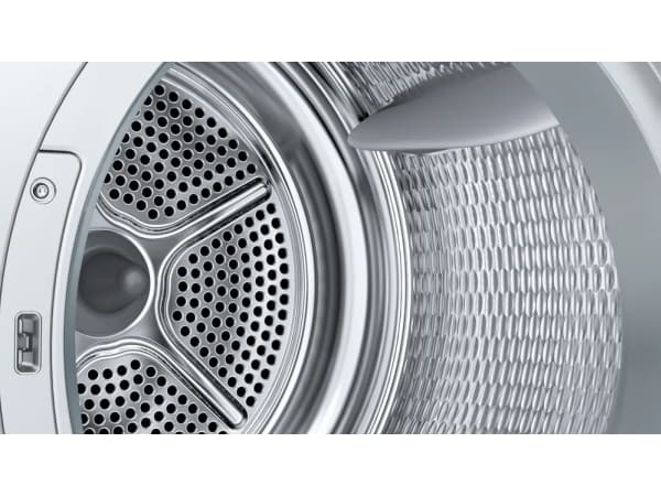 Bosch Serie | 6 WQG242AESN - Tørker - Nisje - bredde: 60.5 cm - dybde: 71.1 cm - høyde: 87.6 cm - frontileggelse - hvit