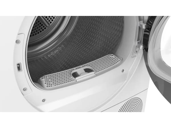 Bosch Serie | 6 WQG242AESN - Tørker - Nisje - bredde: 60.5 cm - dybde: 71.1 cm - høyde: 87.6 cm - frontileggelse - hvit