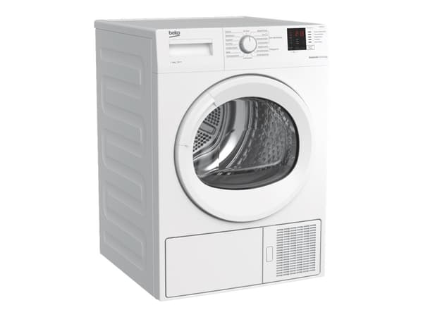 Beko DS8433GX0 - Tørker - bredde: 59.7 cm - dybde: 56.8 cm - høyde: 84.6 cm - frontileggelse - hvit Hvit