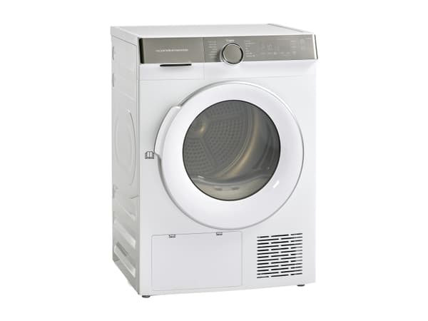 Scandomestic TDH8WA3 - Tørker - Nisje - bredde: 60 cm - dybde: 63 cm - høyde: 86 cm - frontileggelse - hvit