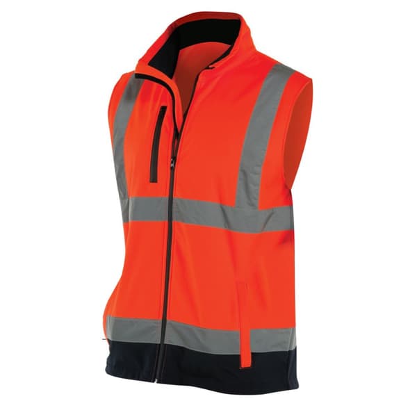 Yoko Mens Hi Vis Softshell Bodywarmer / Workwear