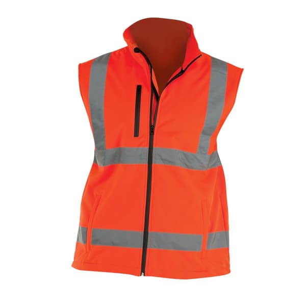 Yoko Hi Vis Softshell Bodywarmer för män / arbetskläder