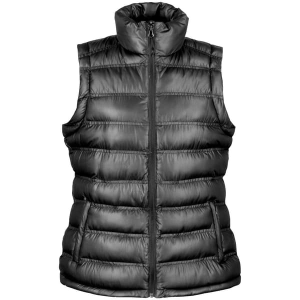 Result Dame/kvinde Ice Bird Padded Bodywarmer / Gilet Jacket Black S