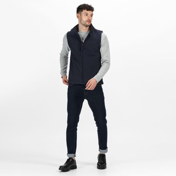 Regatta Mens Flux Softshell Bodywarmer / Sleeveless Jacket Water Repellent And Wind Resistant
