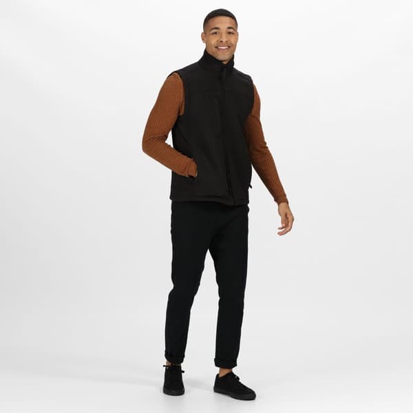 Regatta Mens Flux Softshell Bodywarmer / Ärmlös jacka Vattenavvisande och vindresistent