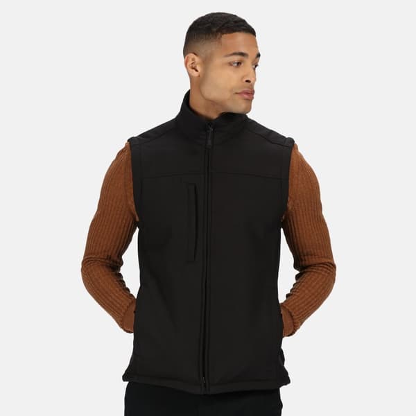 Regatta Mens Flux Softshell Bodywarmer / Ärmlös jacka Vattenavvisande och vindresistent