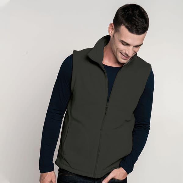 Kariban Luca Fleece Gilet Jacket för män