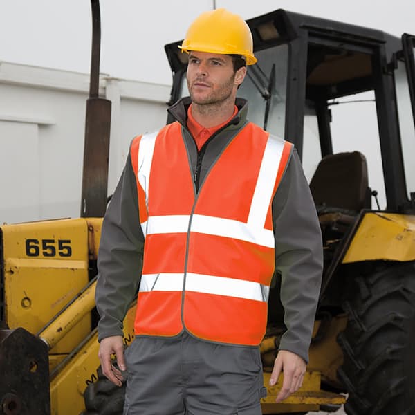 Result Mens Core High-Visibility Safety Motorway Vest