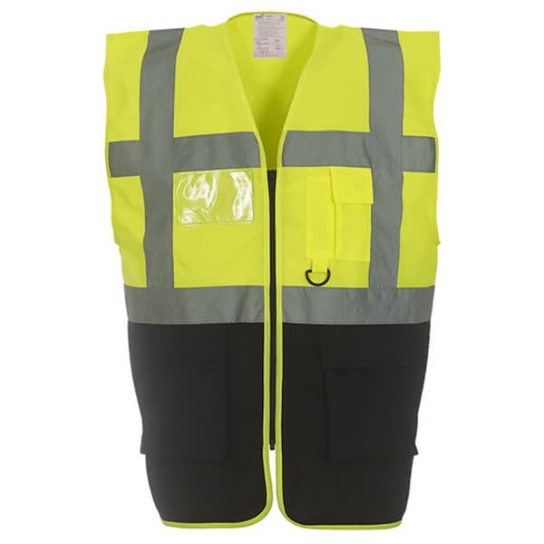 Yoko Hi-Vis Premium Executive/Manager Waistcoat / Jacket (Pack of 2)