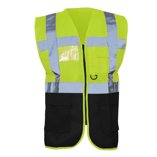 Yoko Hi-Vis Premium Executive/Manager väst/jacka (2 st.) Hi Vis Yellow/Black S