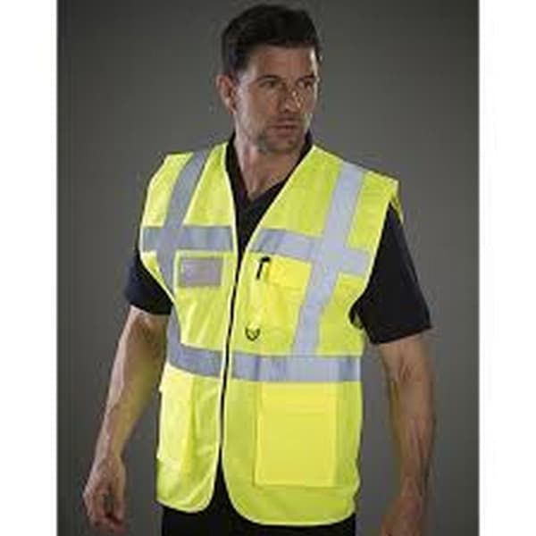 Yoko Hi-Vis Premium Executive/Manager Waistcoat / Jacket (Pack of 2)