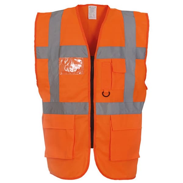 Yoko Hi-Vis Premium Executive/Manager Waistcoat / Jacket (Pack of 2)
