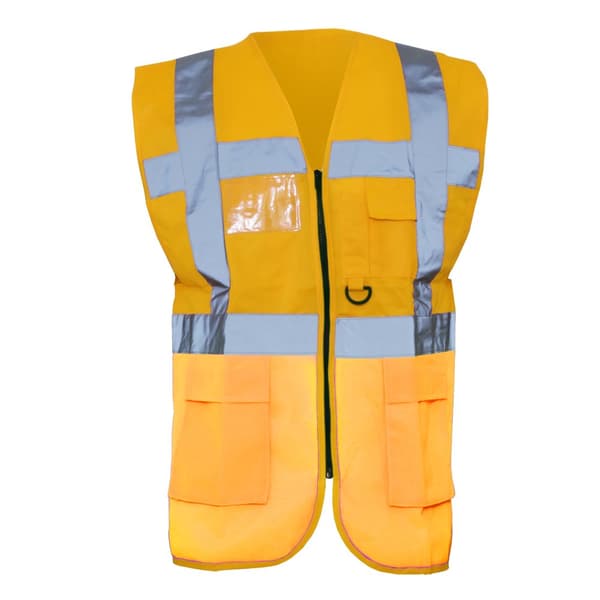 Yoko Hi-Vis Premium Executive/Manager Waistcoat / Jacket (Pack of 2)